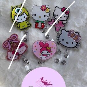 Cartoon character badge reels